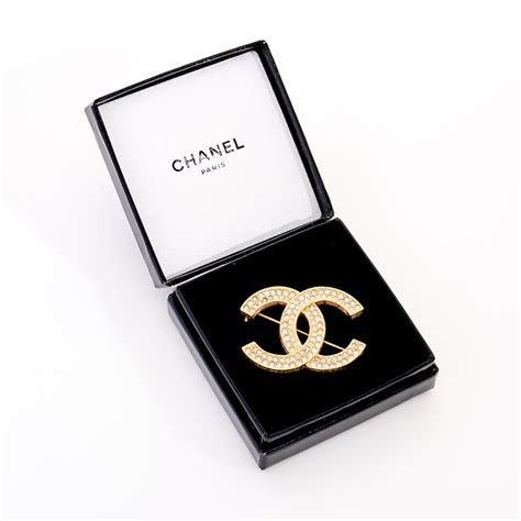 chanel gold cc brooch|Chanel brooch etsy.